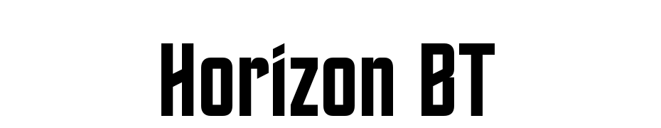 Horizon BT Font Download Free